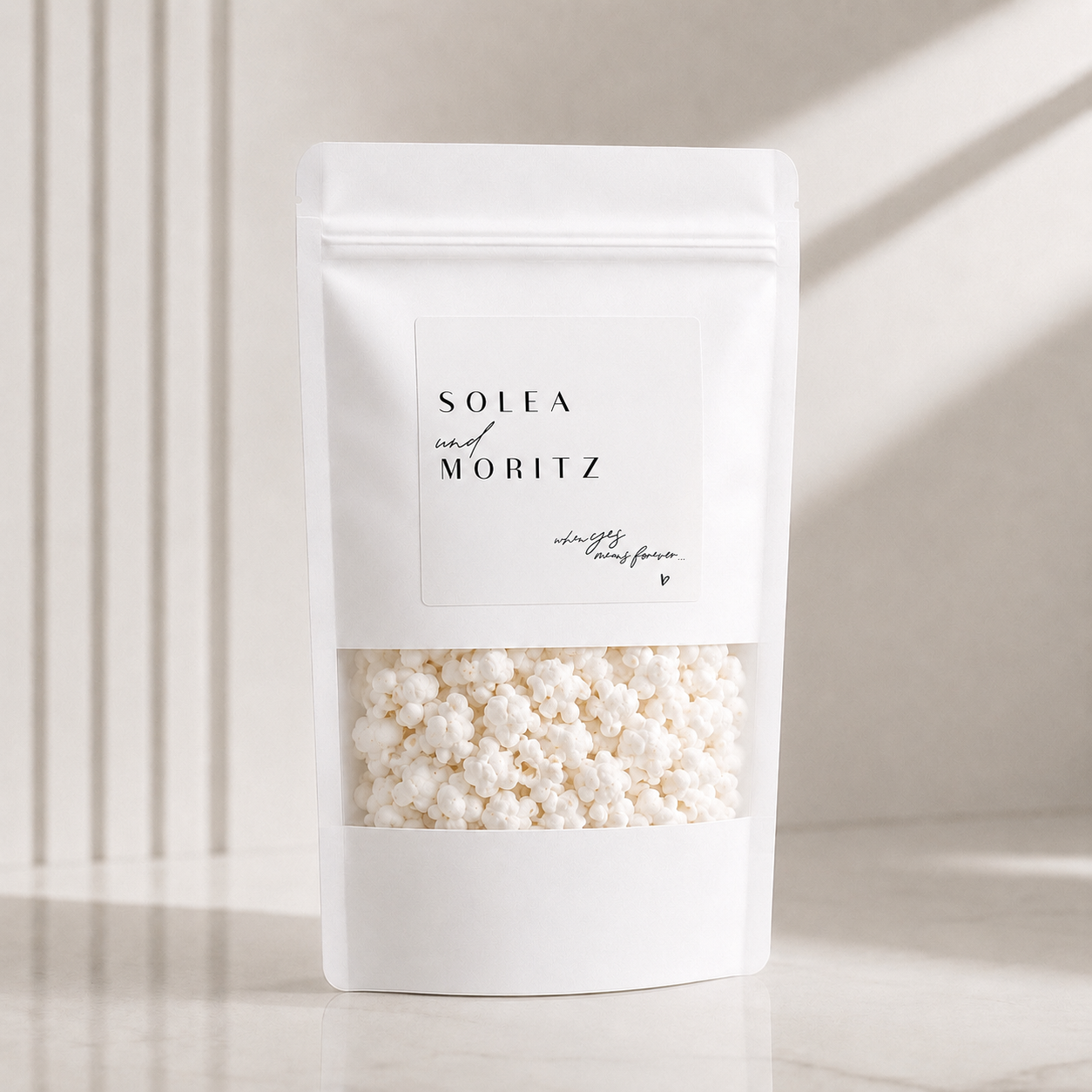Popcorn Tüten - Weiss schwarz