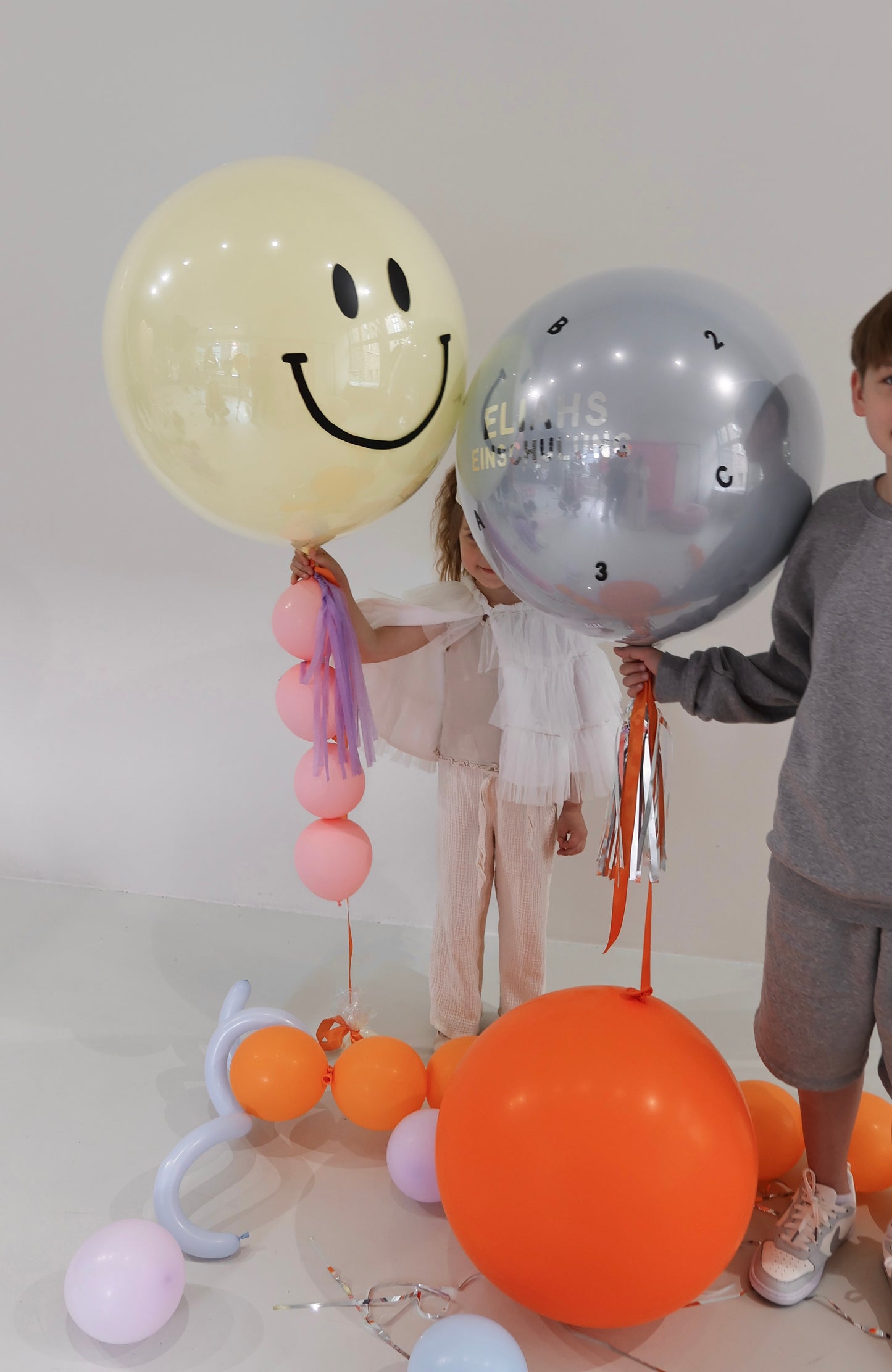 XL Ballon personalisiert - Eisblau
