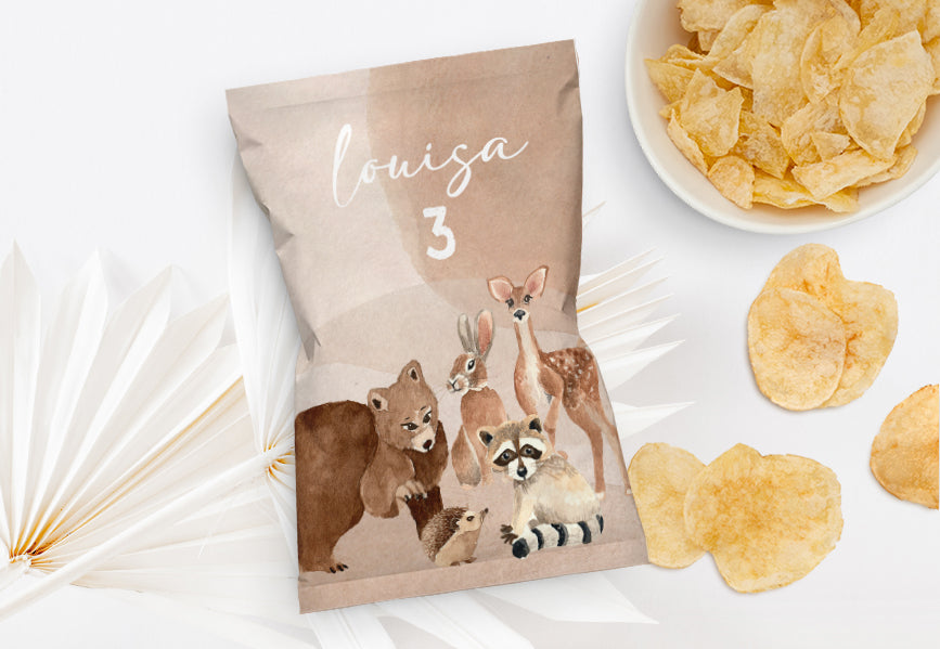 Chips Tüten - Waldtiere