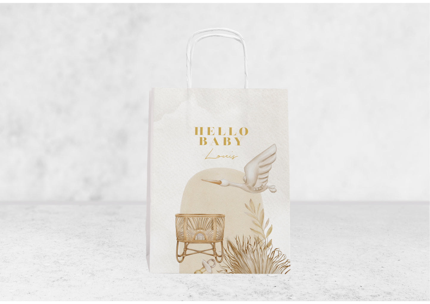 Geschenktüte - Storch