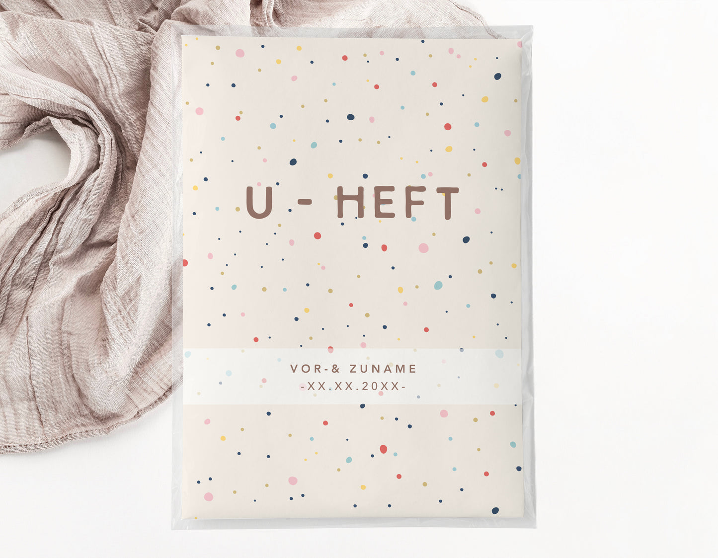 U-Heft & Impfpasshülle - Streusel Konfetti bunt
