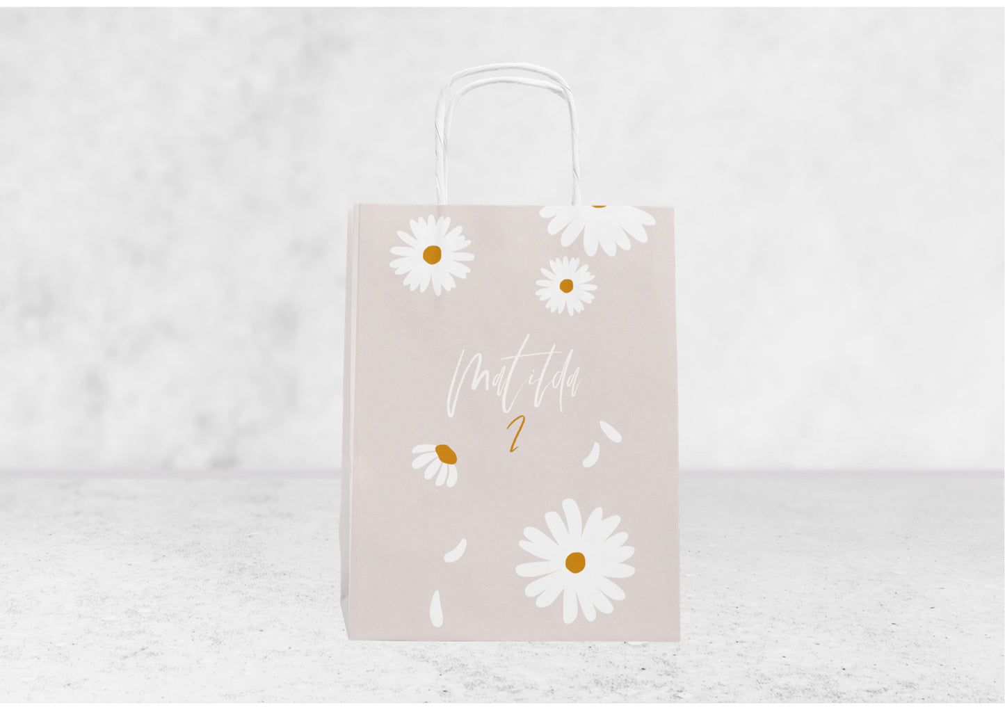 Geschenktüte - Gänseblümchen
