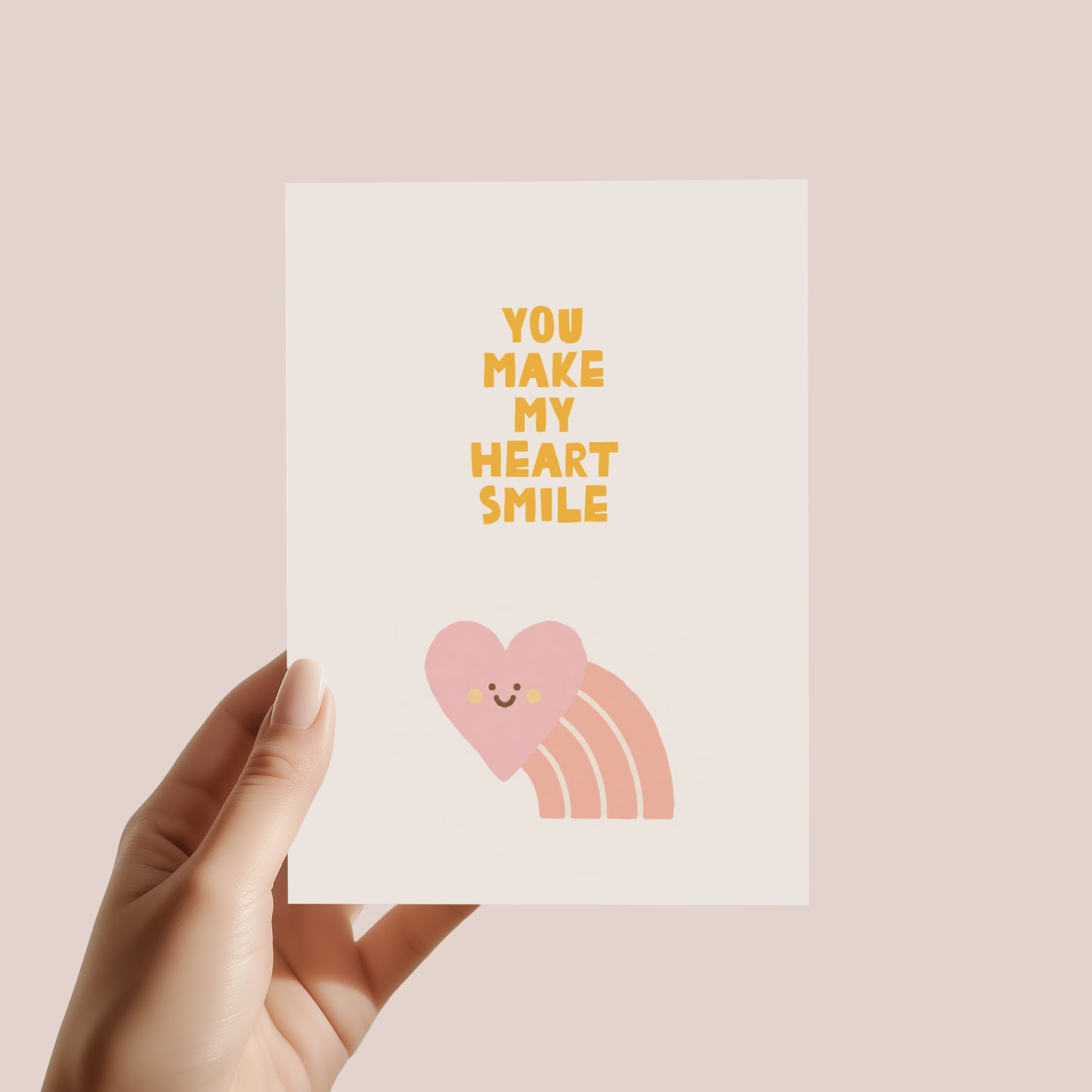 Postkarte - Heart smile