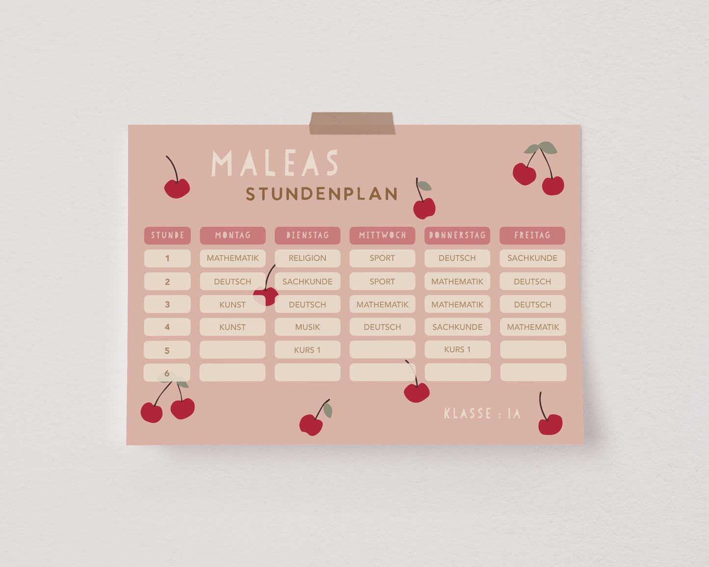 Stundenplan - Kirschen