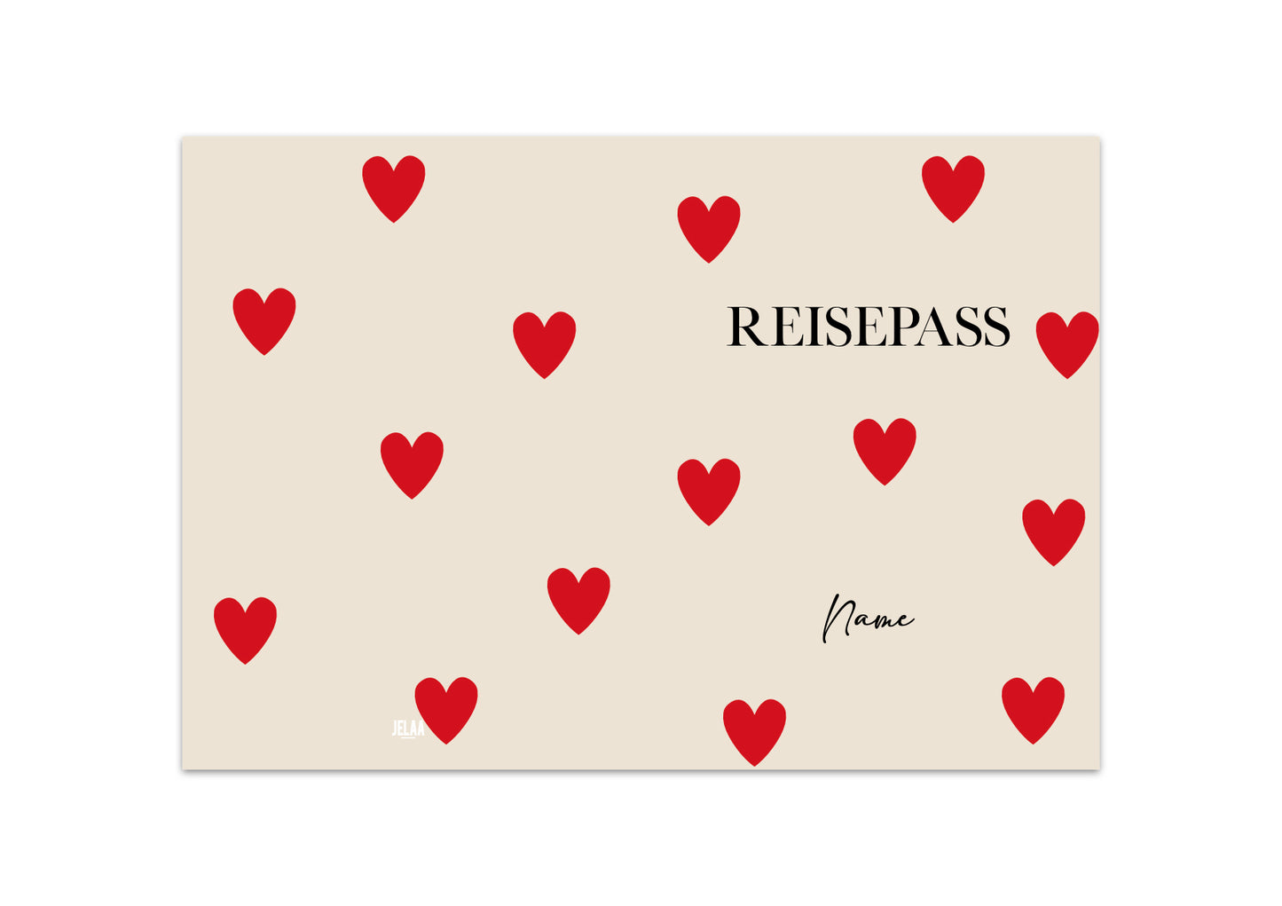 Reisepasshülle - Love personalisiert