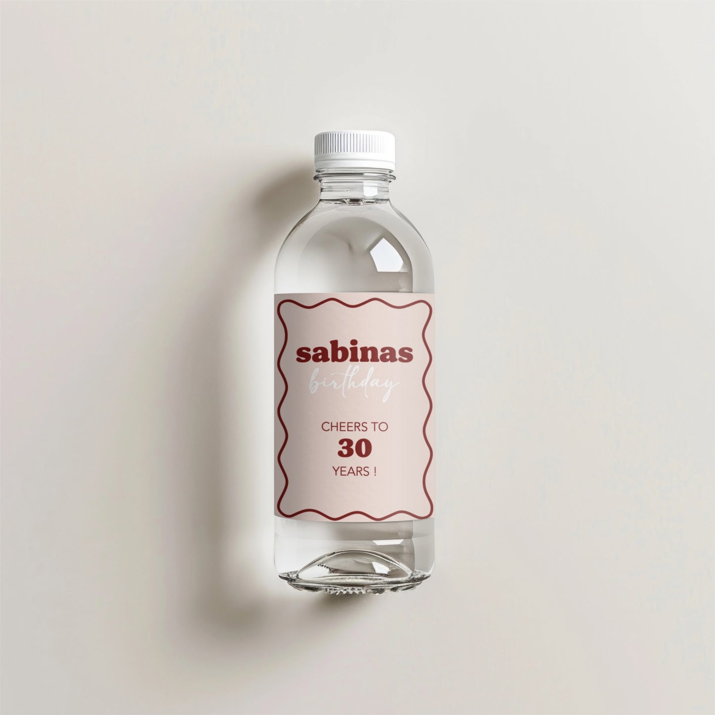 Flaschen Labels - Rosa bordeaux