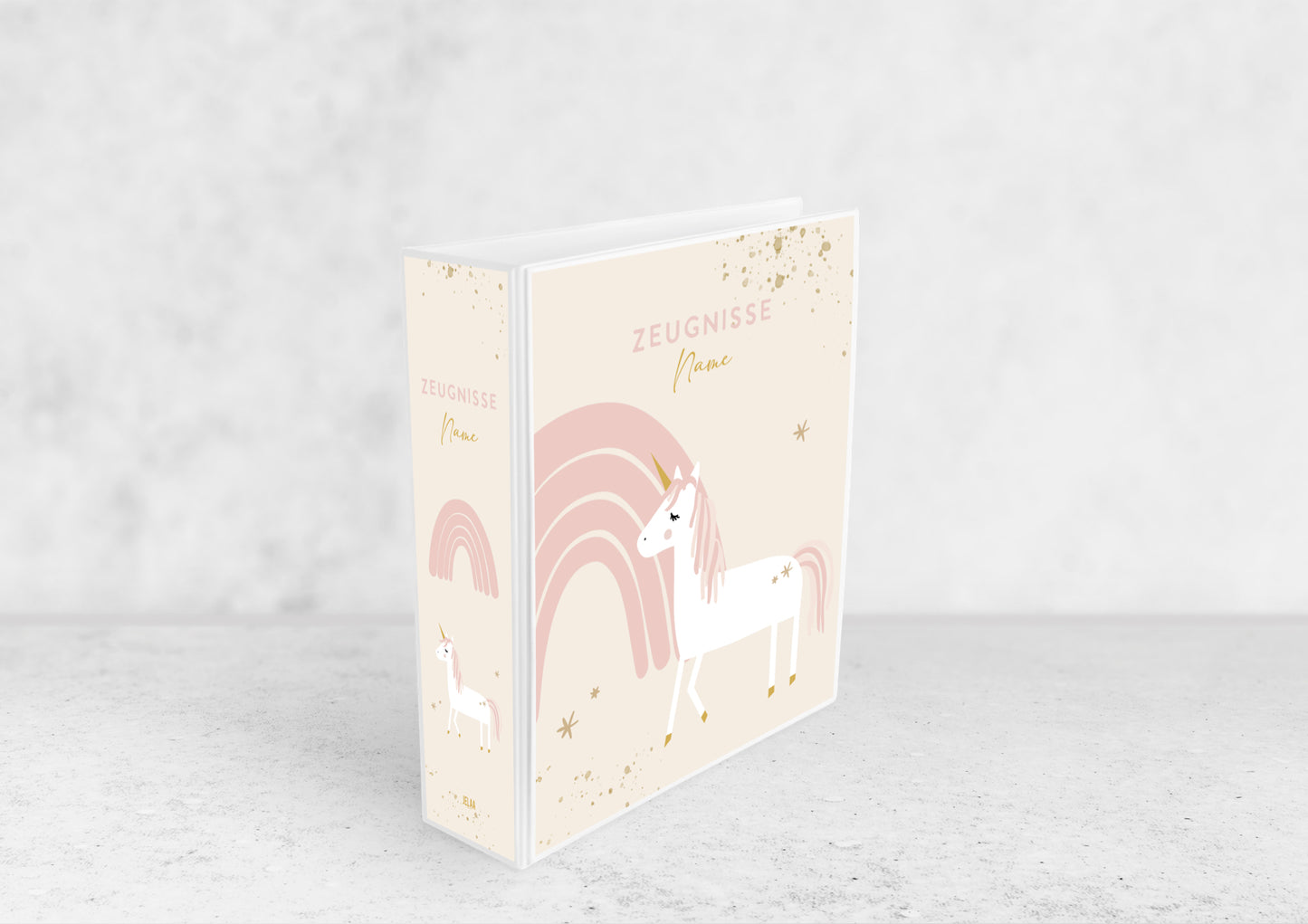 ORDNER - Einhorn personalisiert