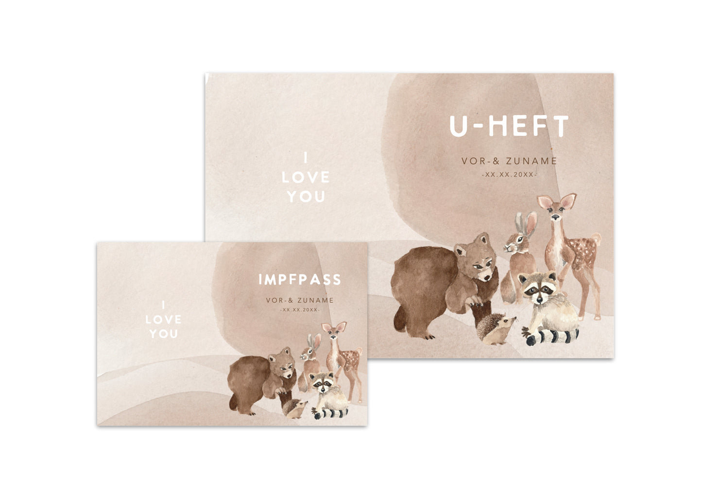 U-Heft & Impfpasshülle - Waldtiere