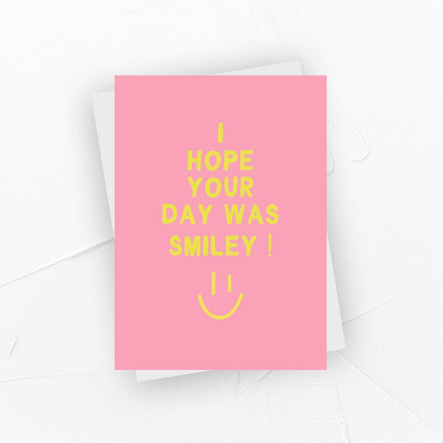 Postkarte - Day smiley
