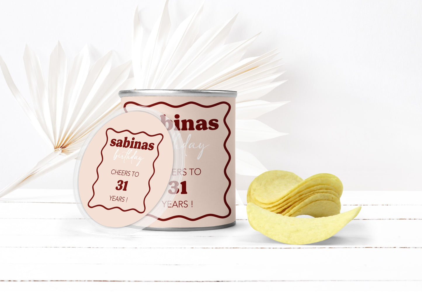 Chips Pringles Dosen - Rosa bordeaux