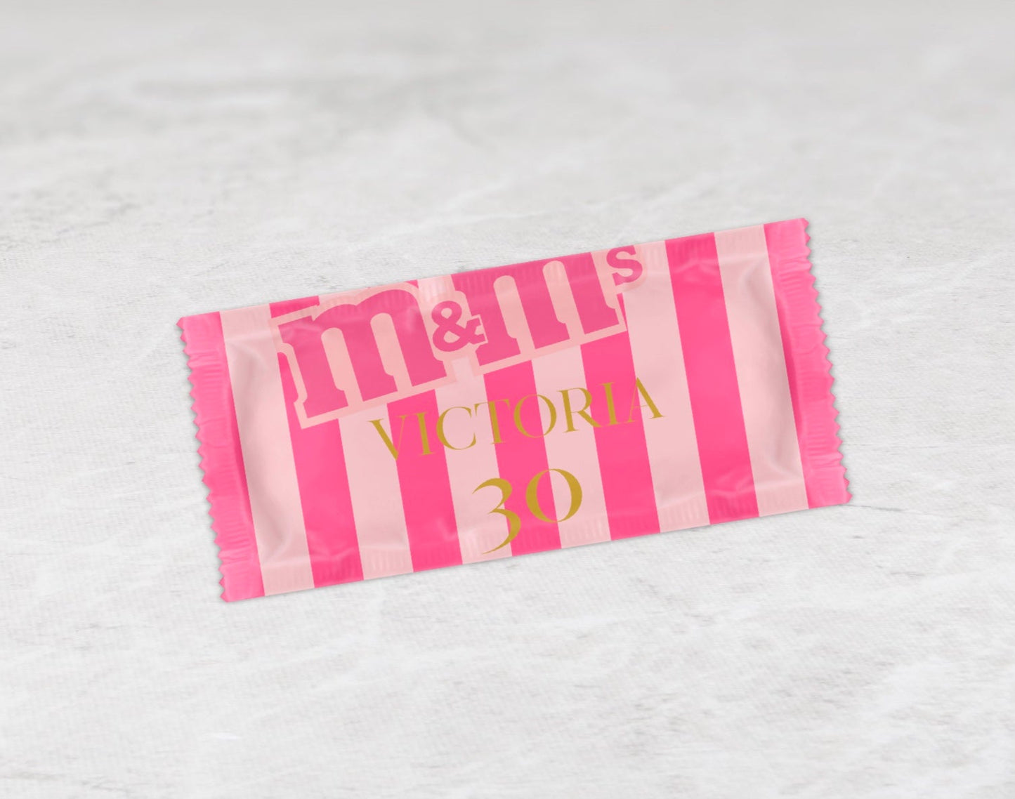 M&Ms Peanuts - Gestreift pink rosa