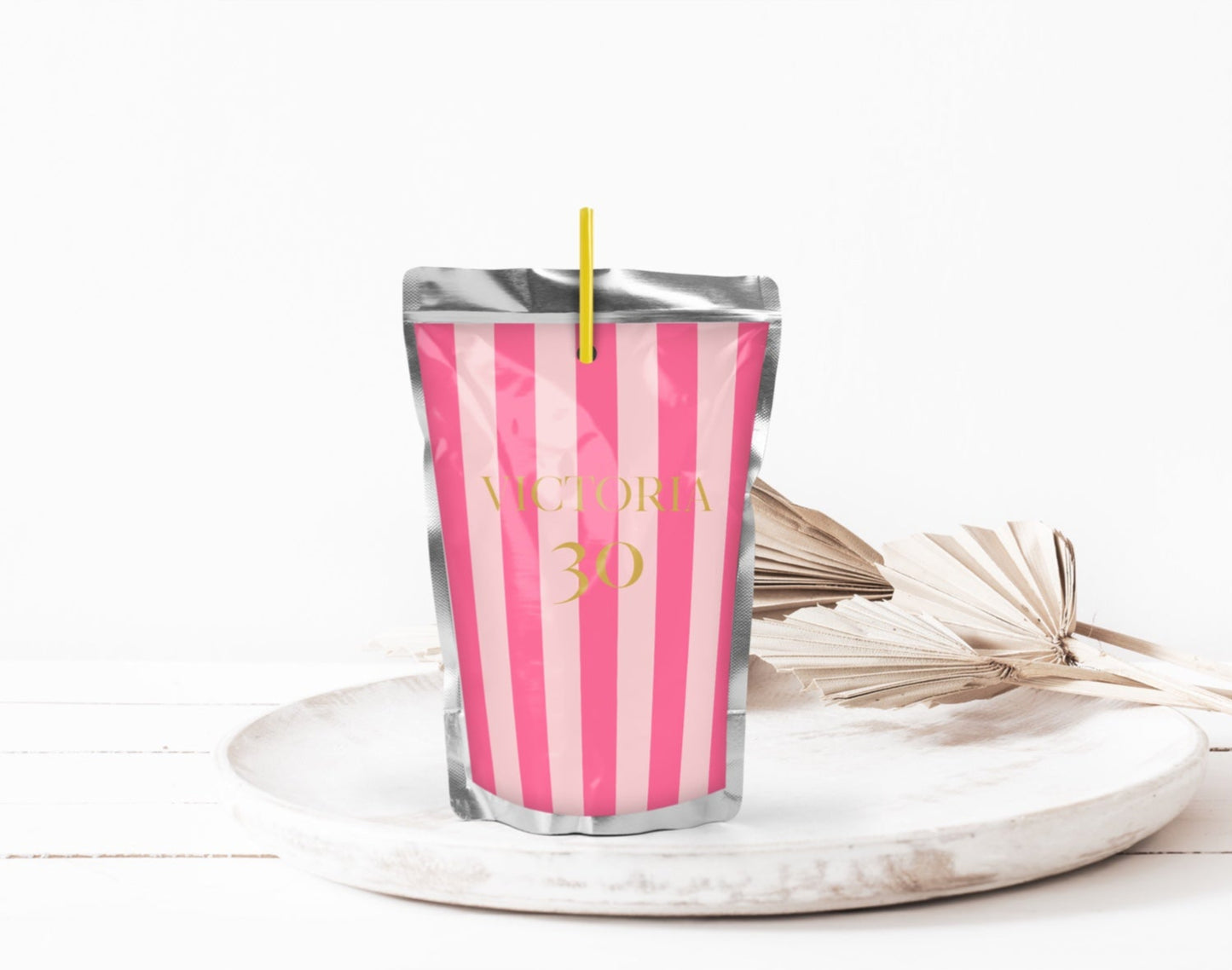 Capri Sun Trinkpäckchen - Gestreift pink rosa