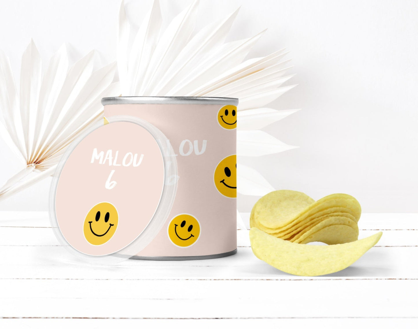Chips Pringles Dosen - Smileys rosa