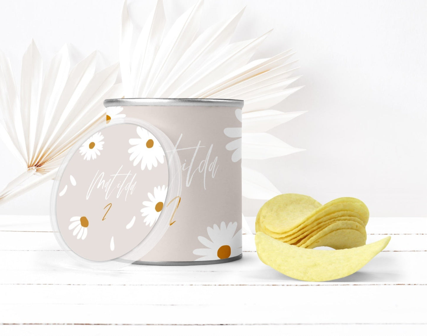 Chips Pringles Dosen - Gänseblümchen