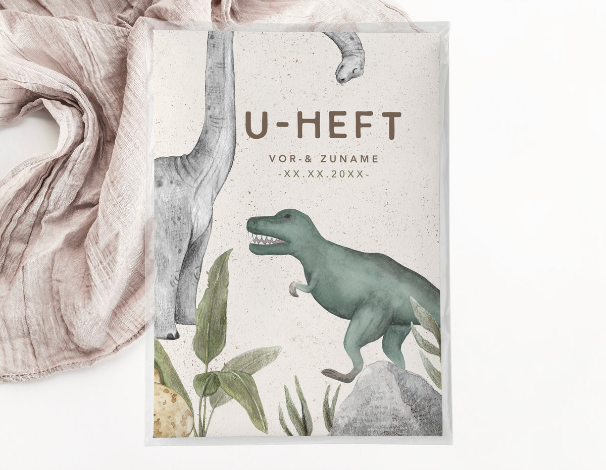 U-Heft & Impfpasshülle - Dinosaurier