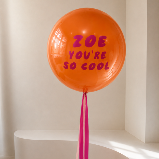XL Ballon personalisiert - Orange