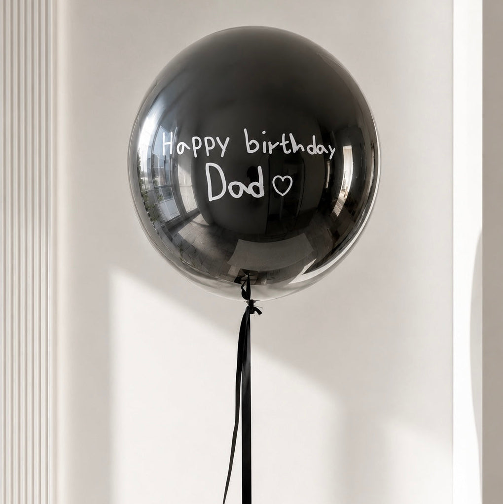 XL Ballon personalisiert - Schwarz
