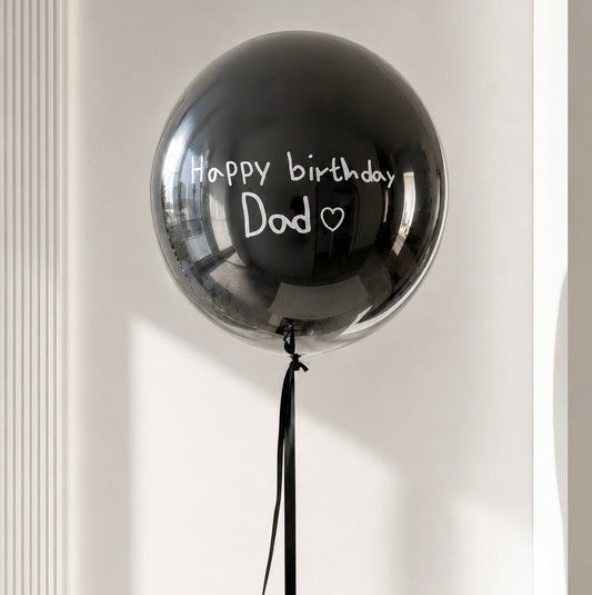 XL Ballon personalisiert - Schwarz