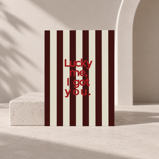 Postkarte - Lucky me