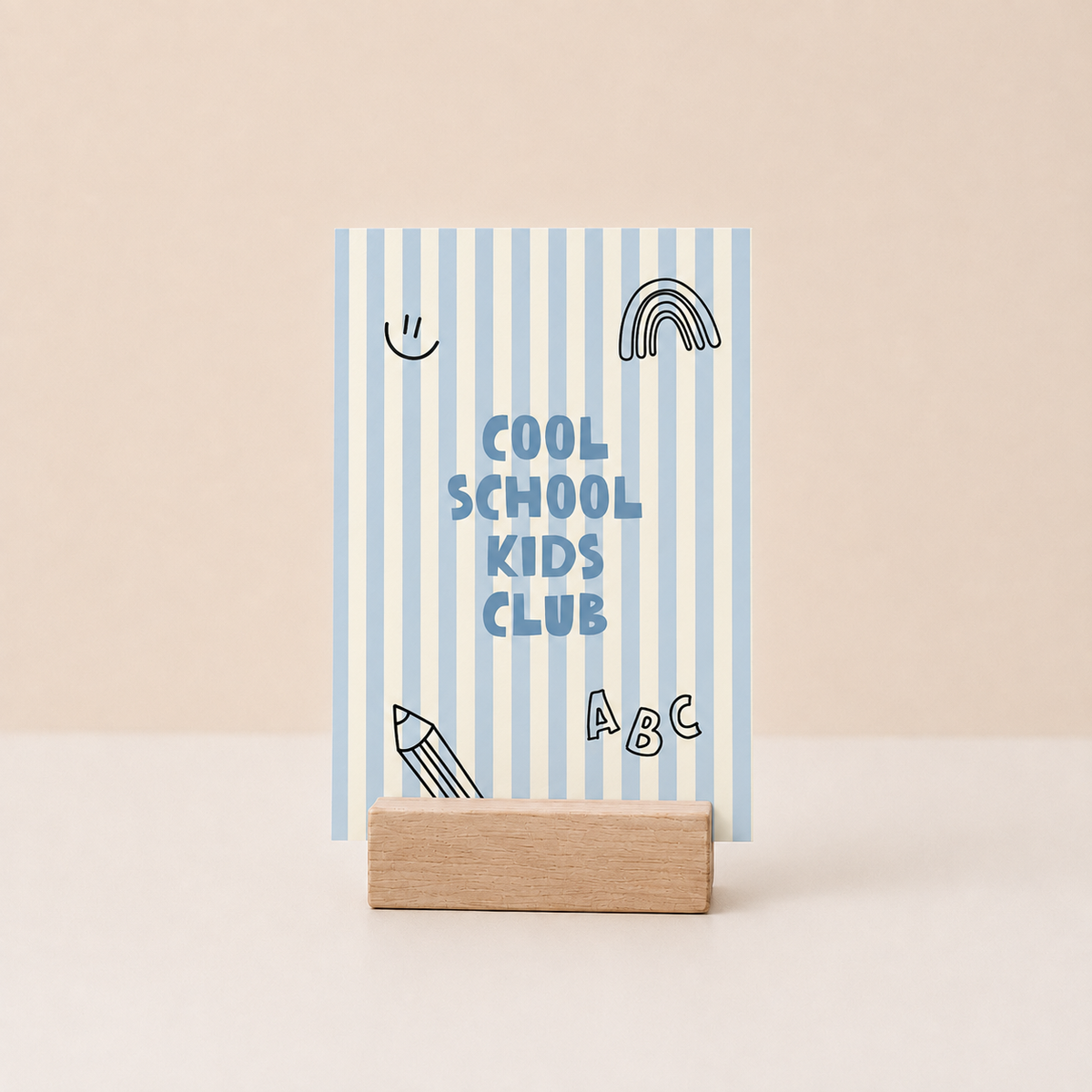Postkarte - Cool School