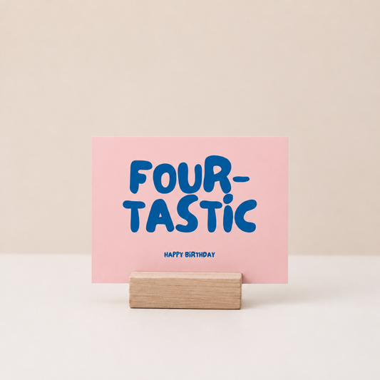Postkarte - Four-tastic - 4