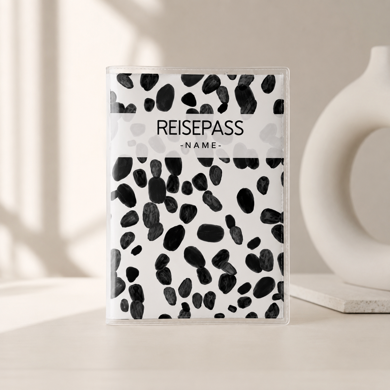 Reisepasshülle - Tupfen personalisiert