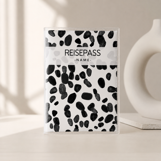 Reisepasshülle - Tupfen personalisiert