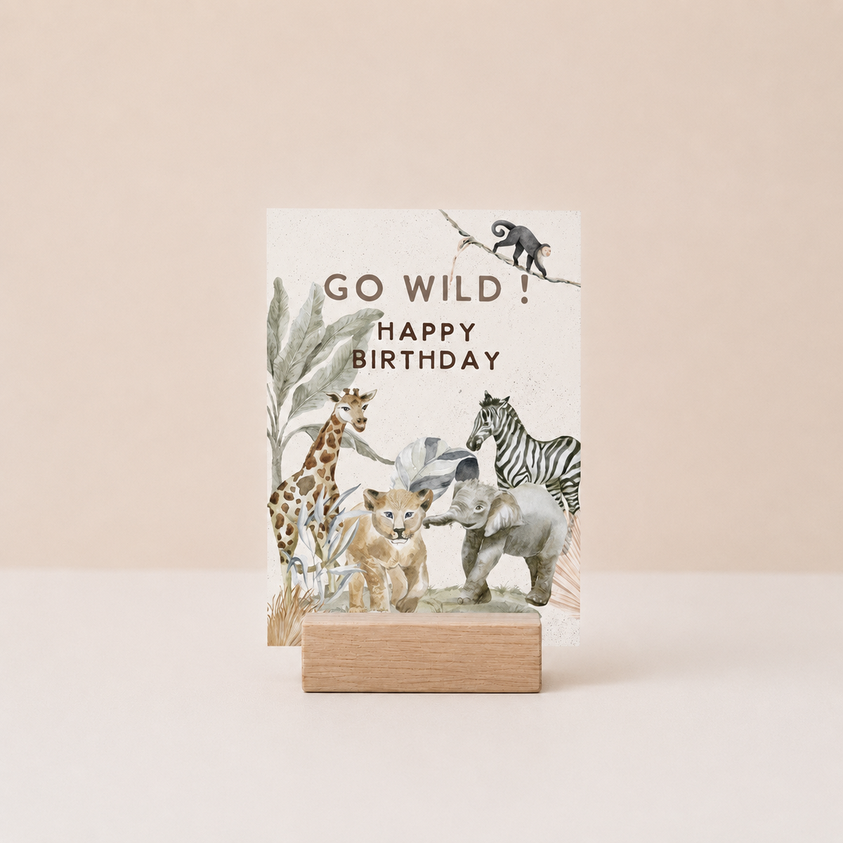 Postkarte - Safari