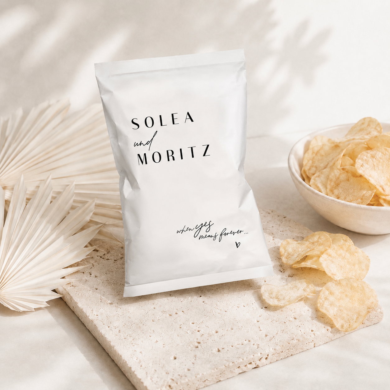 Chips Tüten - Weiss schwarz