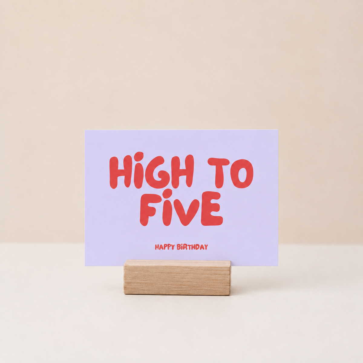 Postkarte - High to five - 5