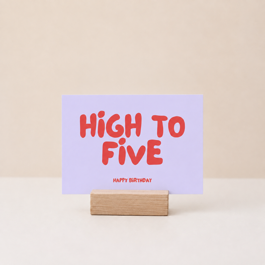 Postkarte - High to five - 5