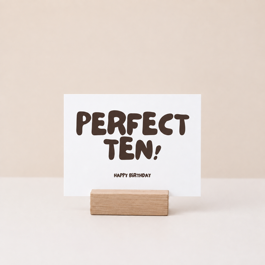 Postkarte - Perfect ten - 10