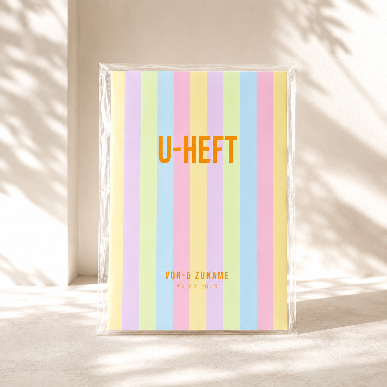 U-Heft & Impfpasshülle - Gestreift bunt