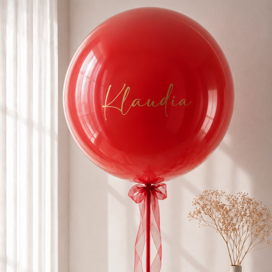 XL Ballon personalisiert - Rot