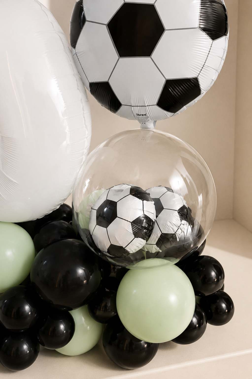 XL Ballon Aufsteller personalisiert - Fussball