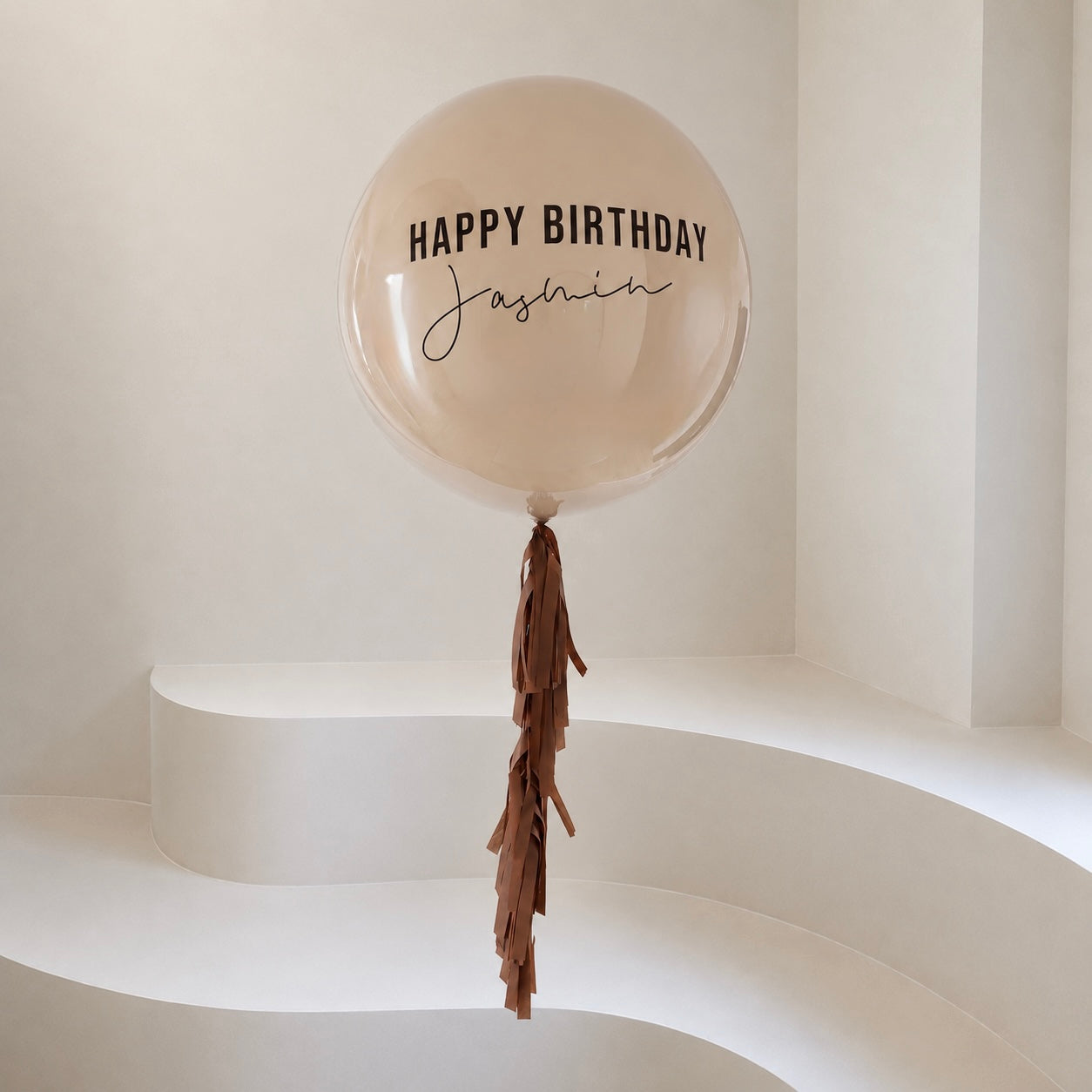 XL Ballon personalisiert - Beige