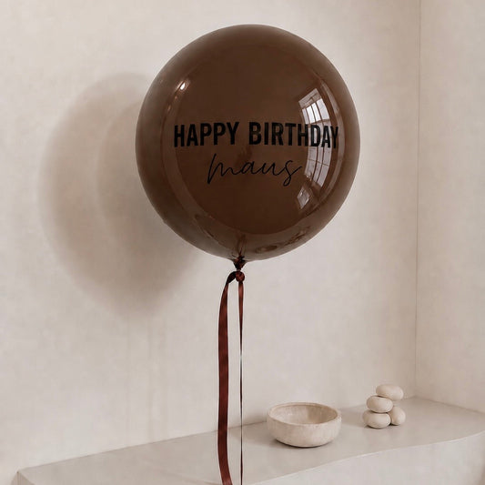 XL Ballon personalisiert - Braun