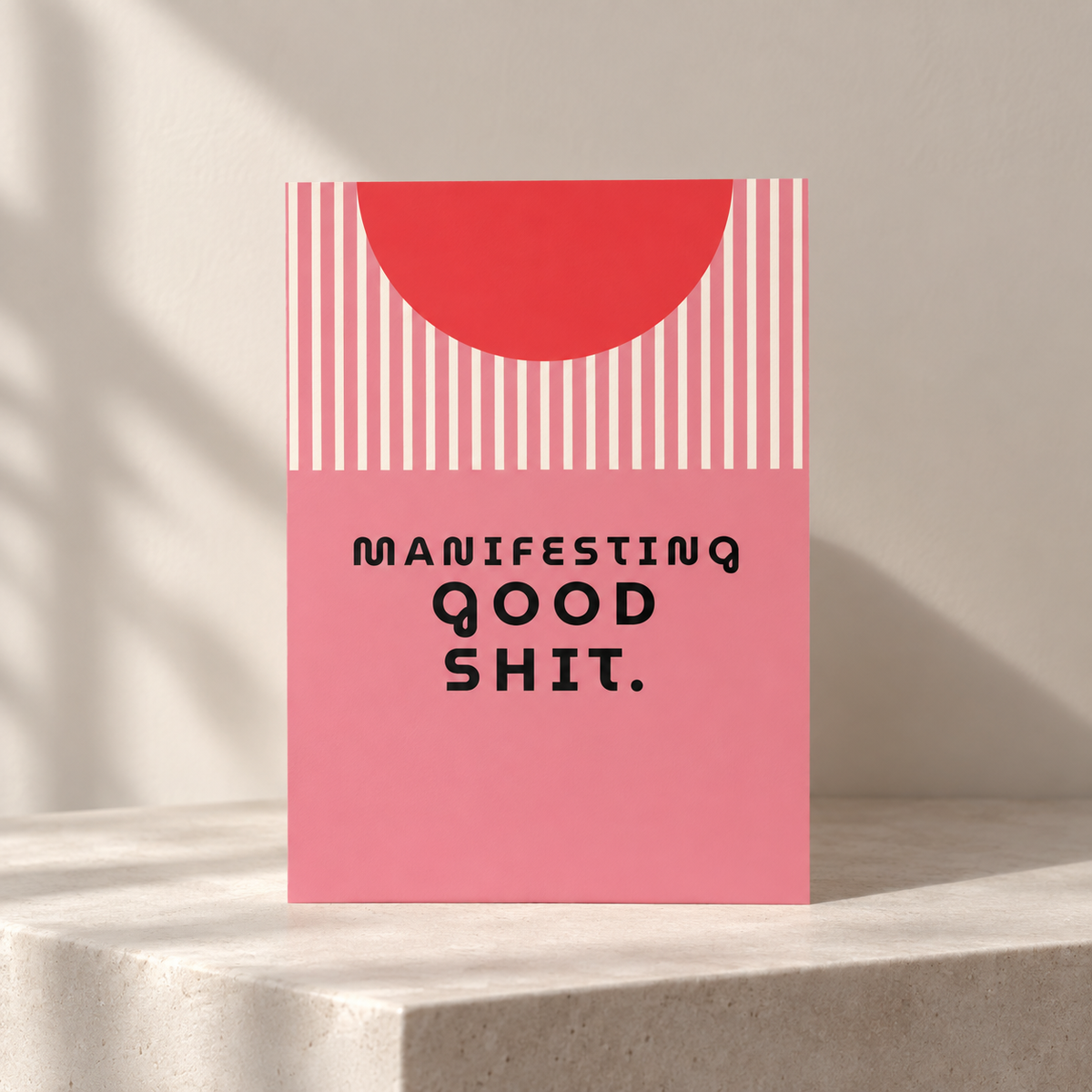 Postkarte - Manifesting good shit