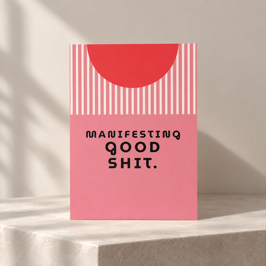 Postkarte - Manifesting good shit