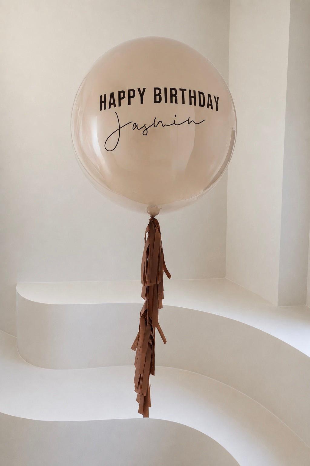 XL Ballon personalisiert - Beige