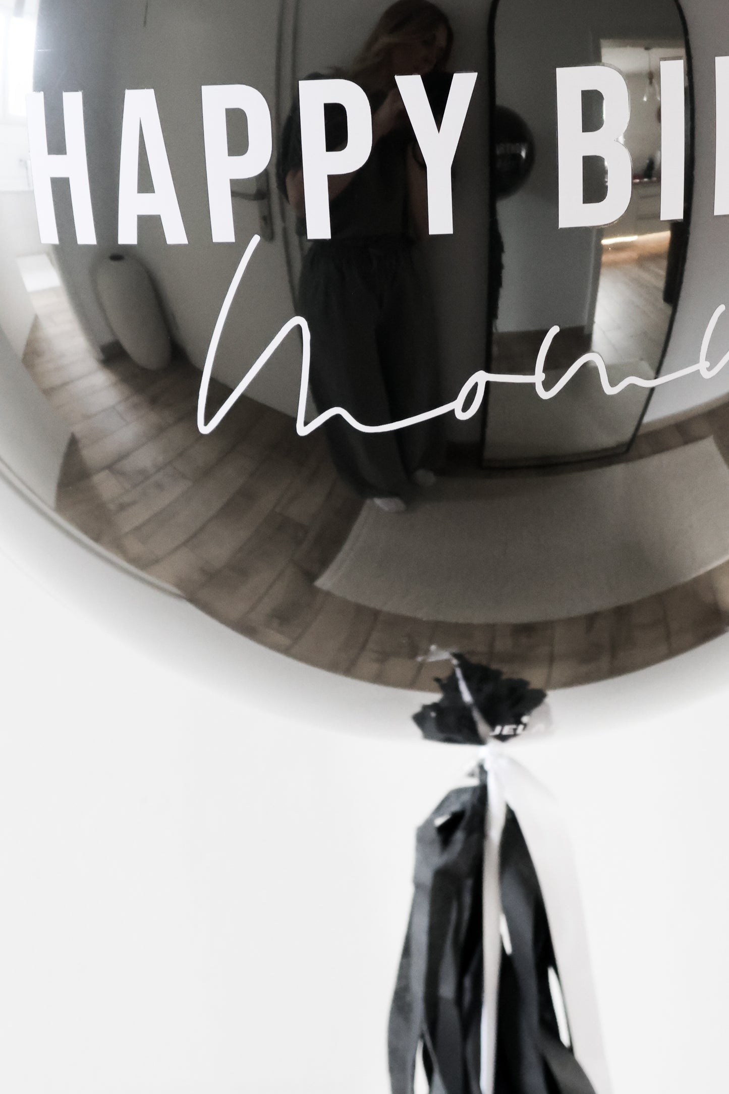 XL Ballon personalisiert - Schwarz