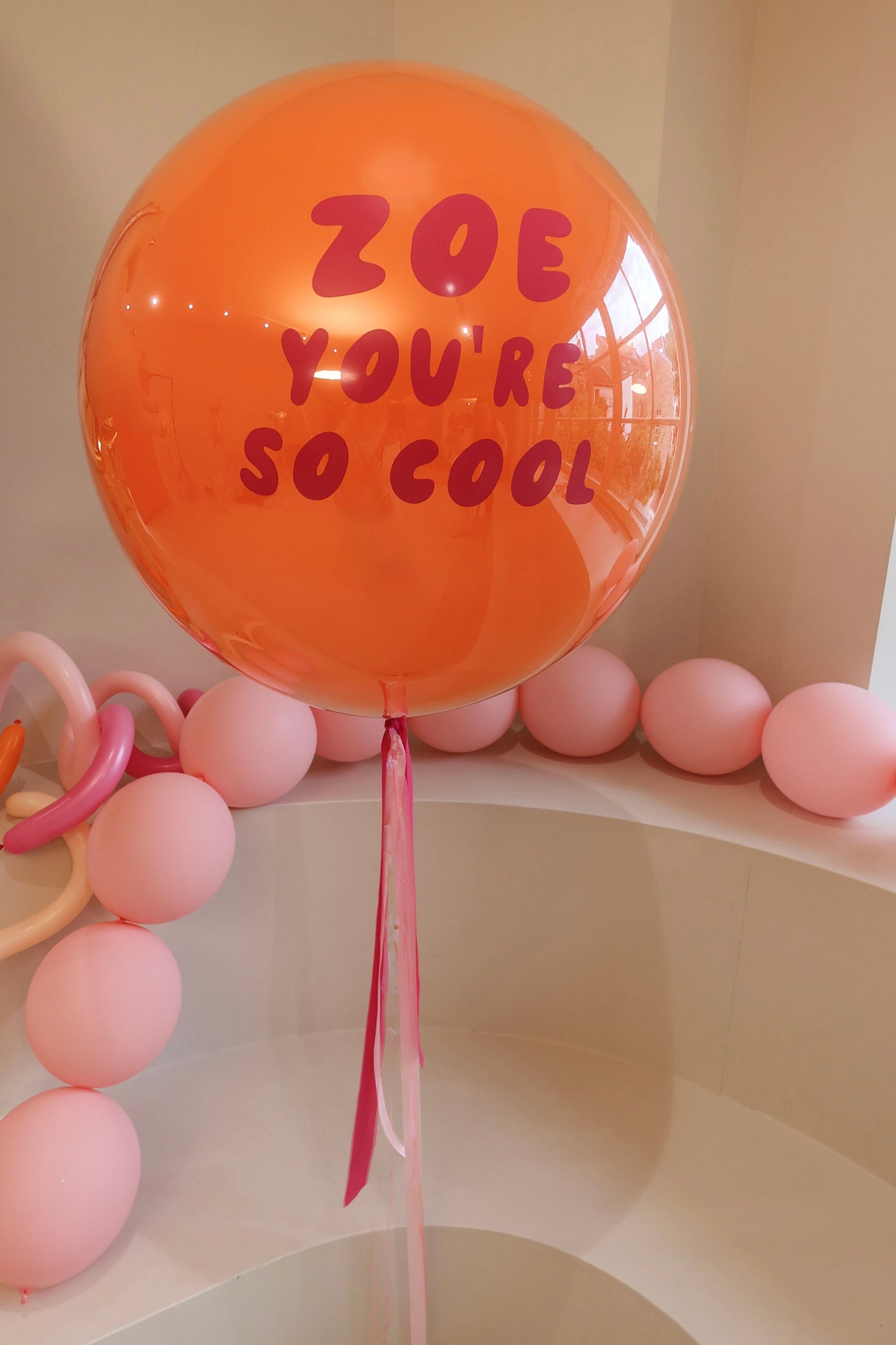 XL Ballon personalisiert - Orange
