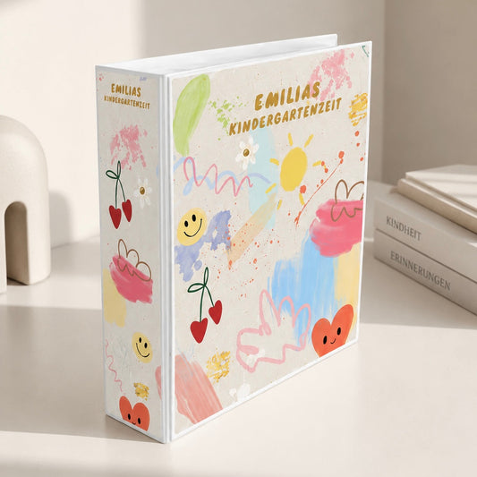 ORDNER - Bunte Malerei 2 personalisiert