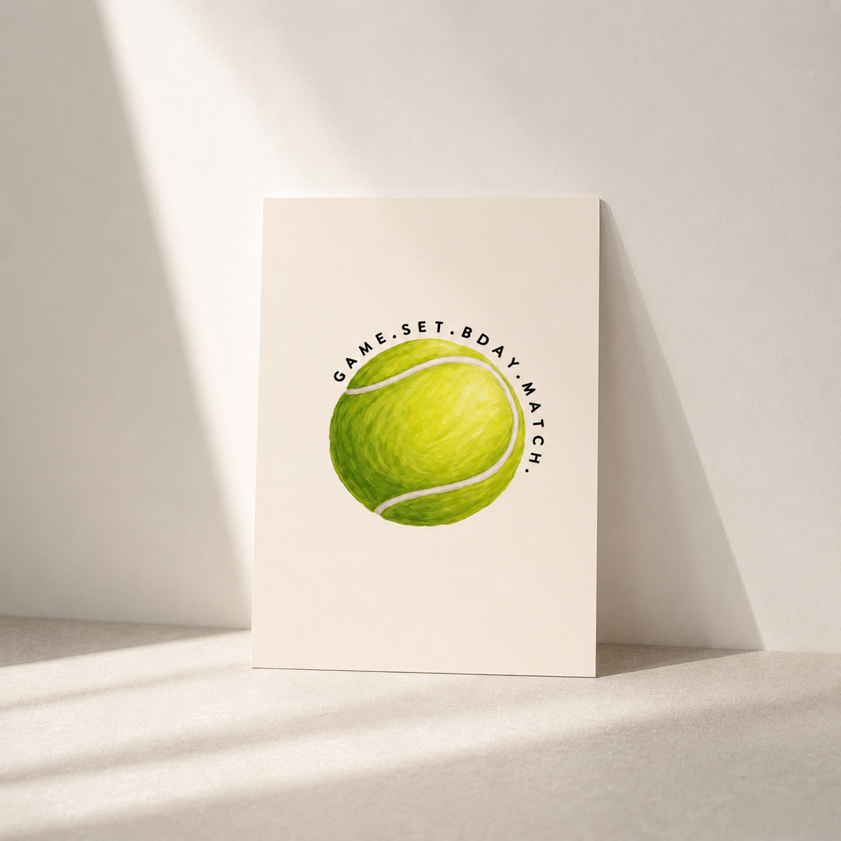 Postkarte - Tennis
