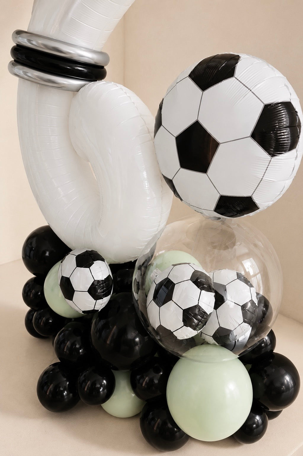 XL Ballon Aufsteller personalisiert - Fussball