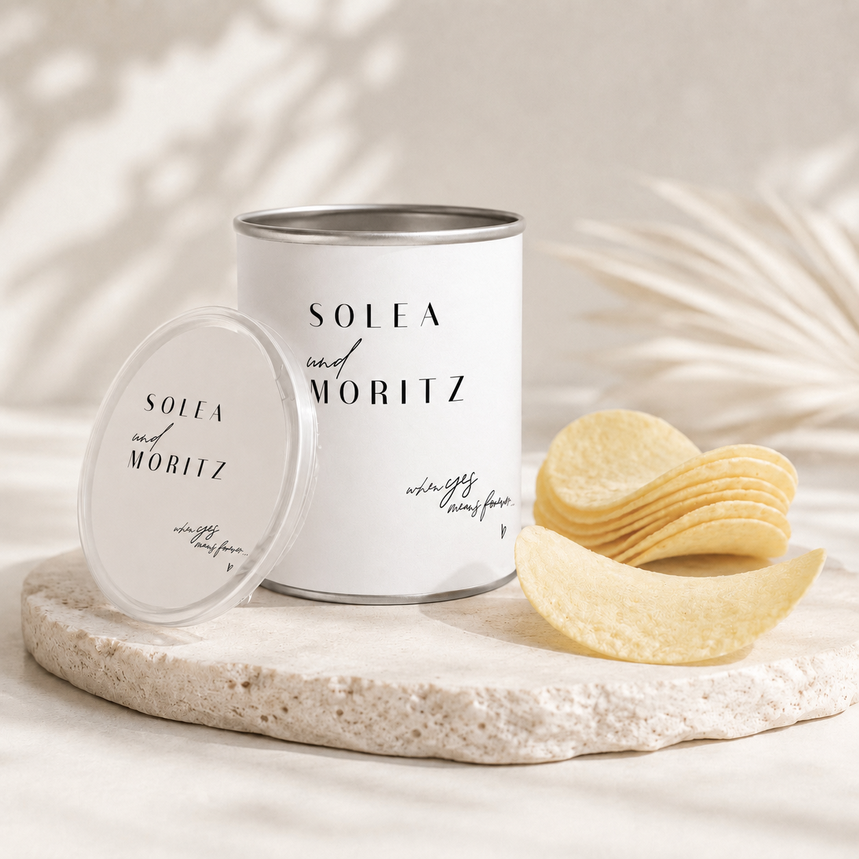 Chips Pringles Dosen - Weiss schwarz