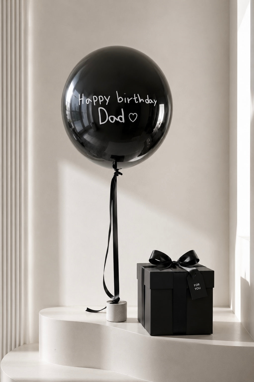 XL Ballon personalisiert - Schwarz
