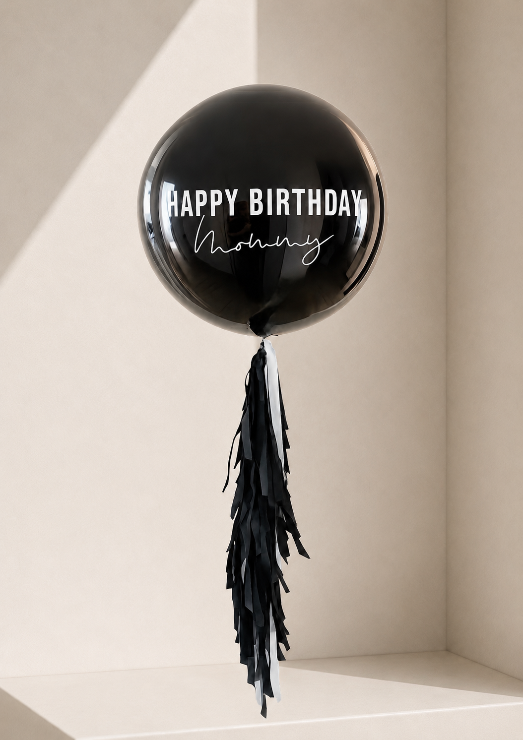 XL Ballon personalisiert - Schwarz