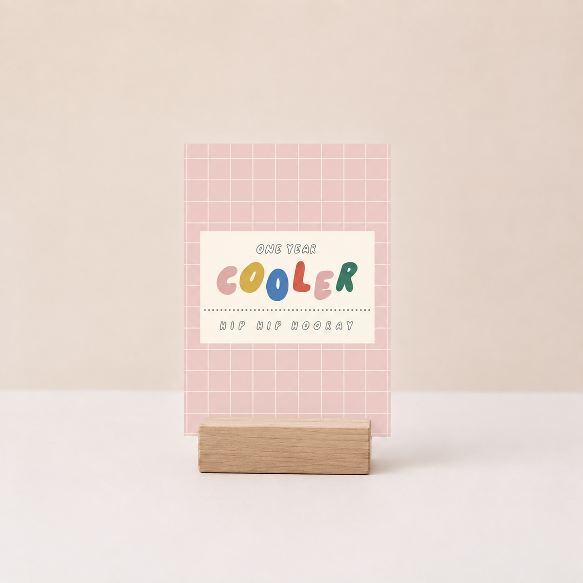 Postkarte - One year cooler