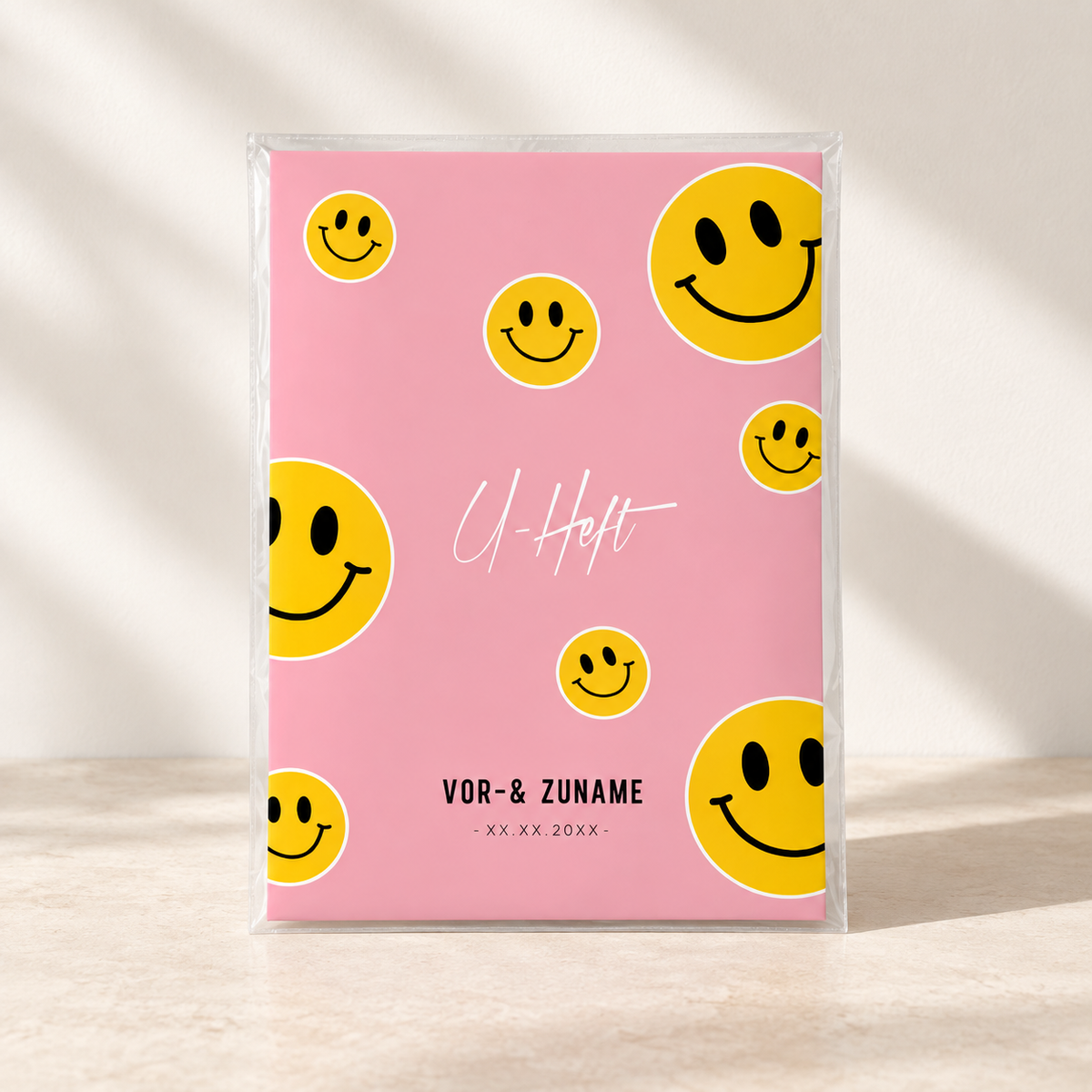 U-Heft & Impfpasshülle - Smileys pink